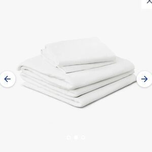 Resident Serenity Bamboo Flat Sheet – Queen, White (Like New)